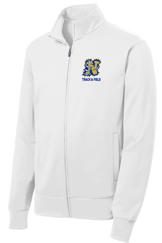 Noble Track & Field Moisture Wicking Fleece Full-Zip Jacket (unisex)