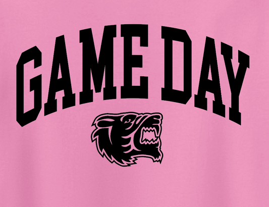 NHS PTA "Game Day" Design S/S T-shirt (pink)