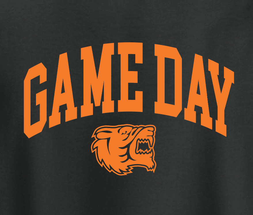 NHS PTA "Game Day" Design S/S T-shirt (black)