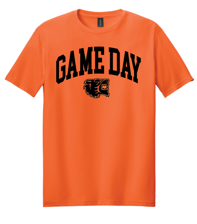 NHS PTA "Game Day" Design S/S T-shirt (orange)