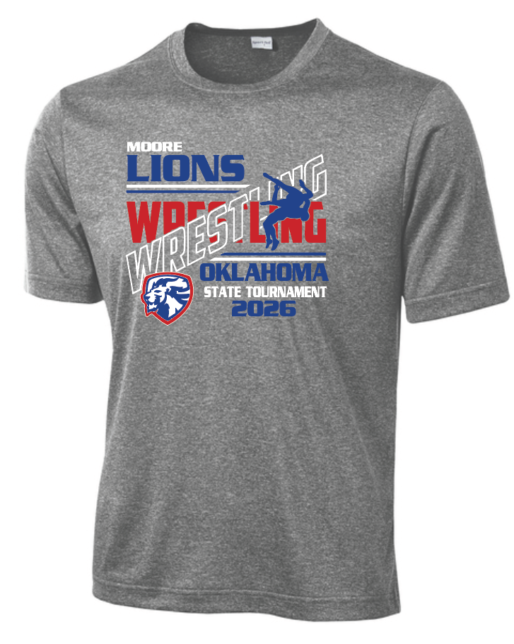 MHS Take Down Club "State Tournament" Design S/S Moisture Wicking T-shirt