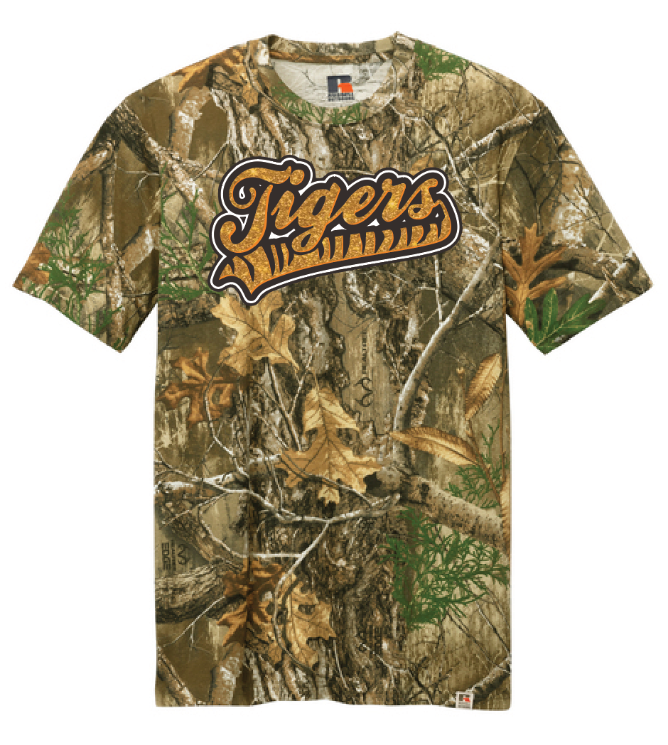 NHS PTA "Glitter" Design S/S T-shirt (realtree)