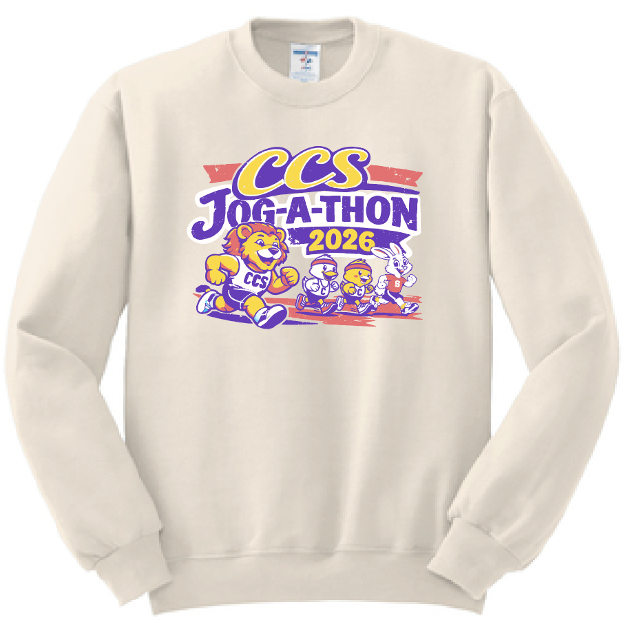 CCS PTSF Jog-a-thon "Lion" Design Crewneck Sweatshirt
