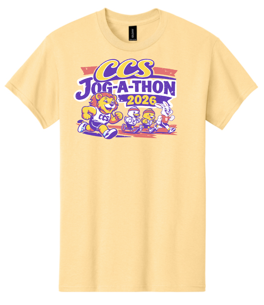 CCS PTSF Jog-a-thon "Lion" Design S/S T-shirt (yellow)