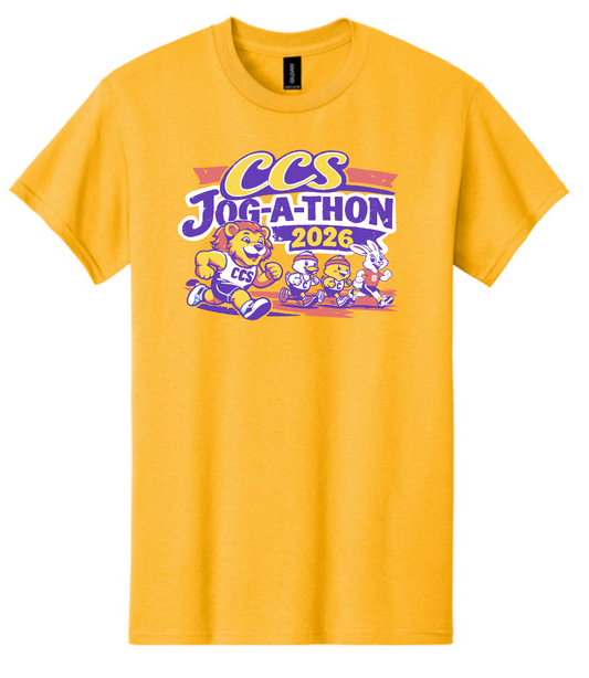 CCS PTSF Jog-a-thon "Lion" Design S/S T-shirt (gold)