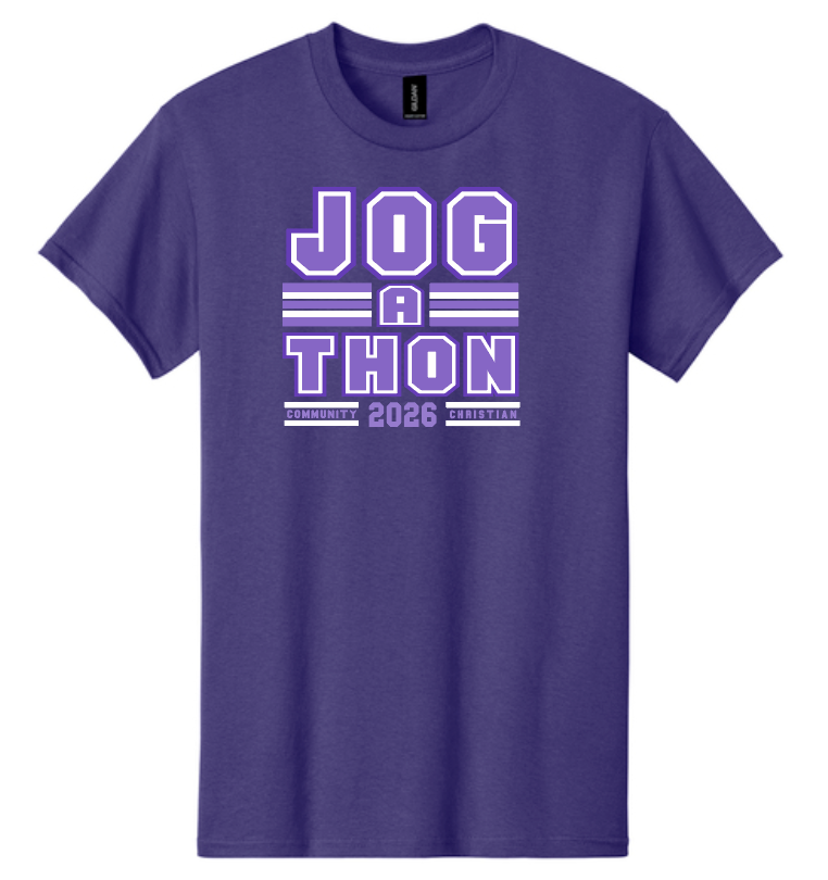 CCS PTSF Jog-a-thon "Block" Design S/S T-shirt (purple)