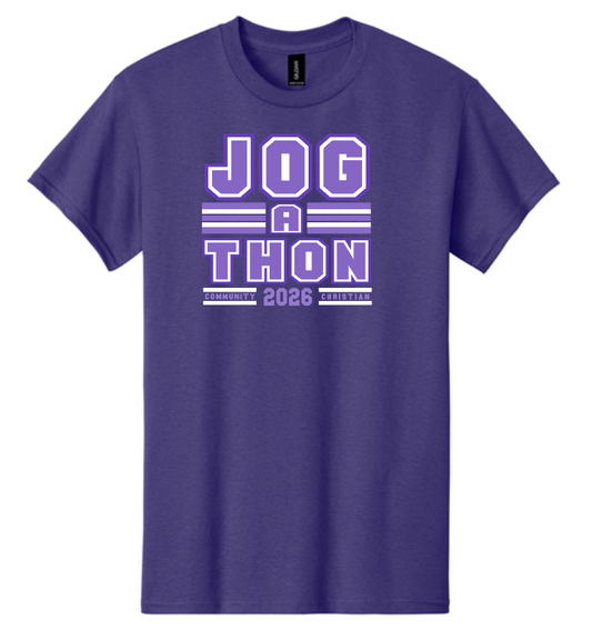 CCS PTSF Jog-a-thon "Block" Design S/S T-shirt (purple)