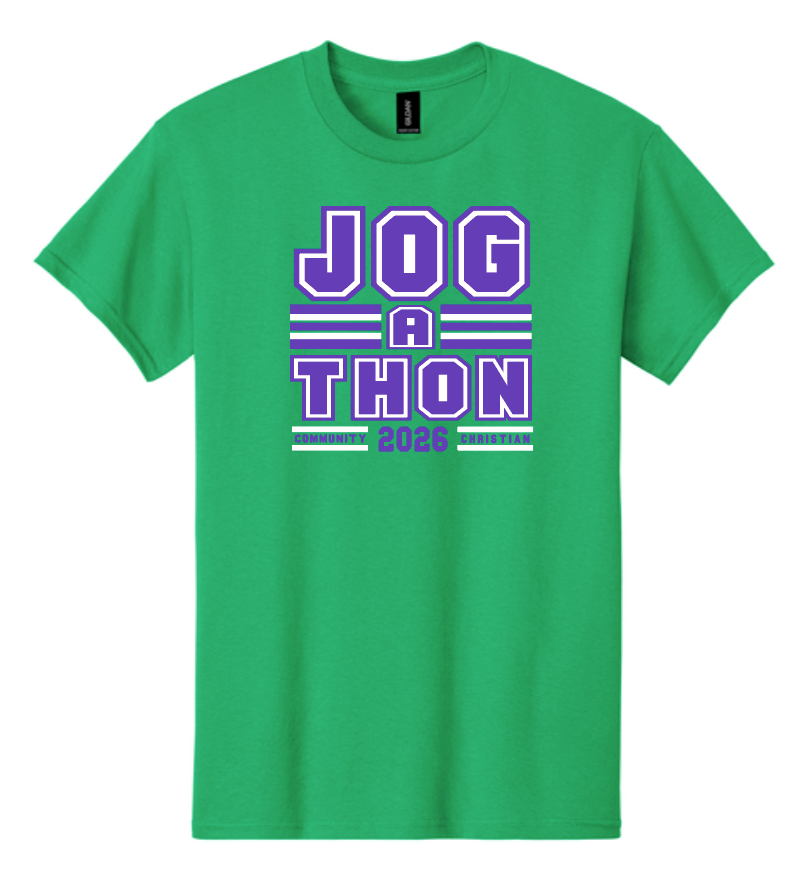 CCS PTSF Jog-a-thon "Block" Design S/S T-shirt (green)