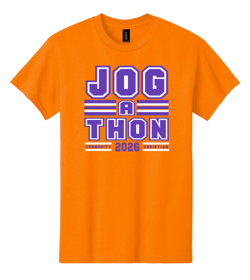 CCS PTSF Jog-a-thon "Block" Design S/S T-shirt (orange)