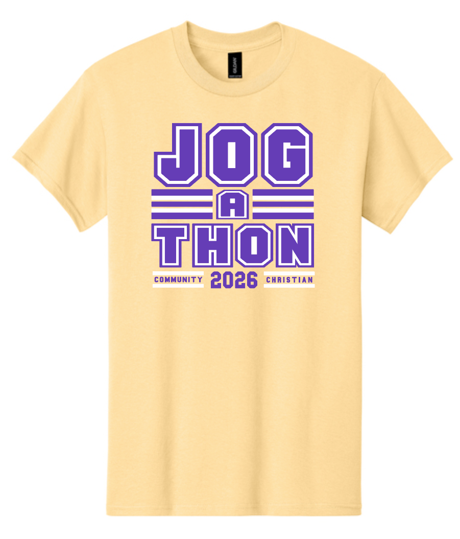 CCS PTSF Jog-a-thon "Block" Design S/S T-shirt (yellow)