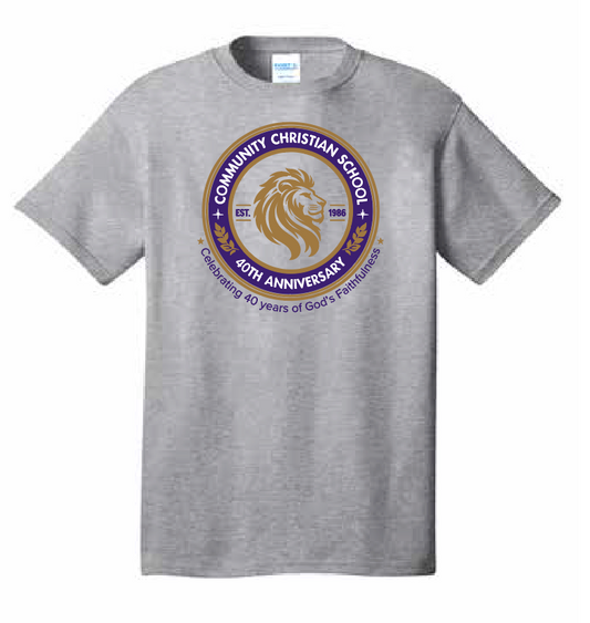 CCS PTSF "40 Years Lion" Design S/S T-shirt (heather)