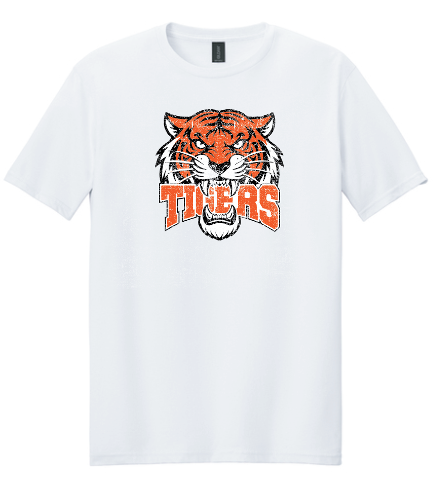 NHS PTA "Tigers" Design S/S T-shirt (white)