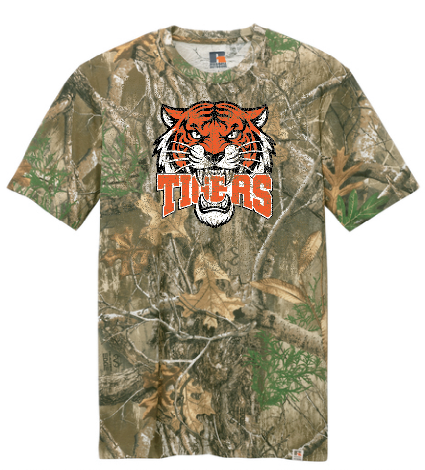 NHS PTA "Tigers" Design S/S T-shirt (realtree)
