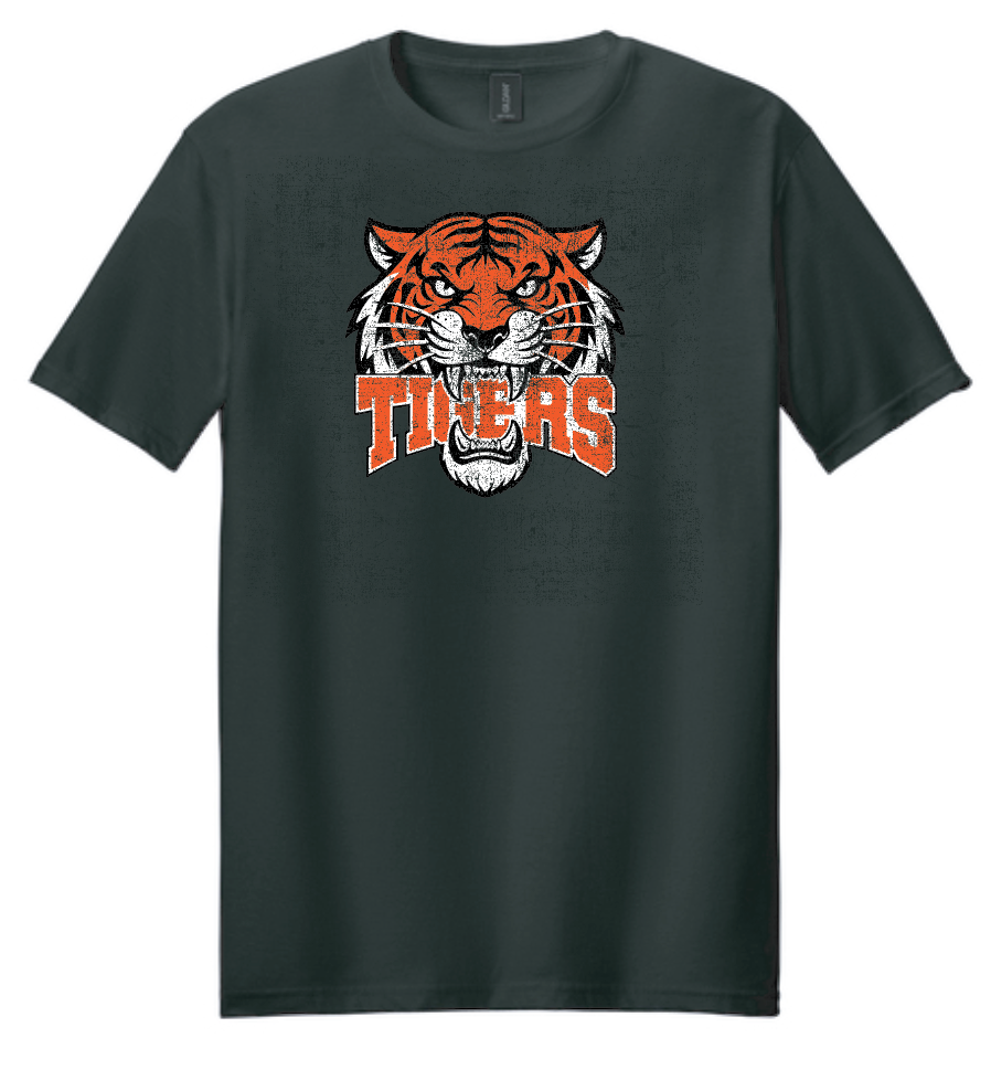 NHS PTA "Tigers" Design S/S T-shirt (black)