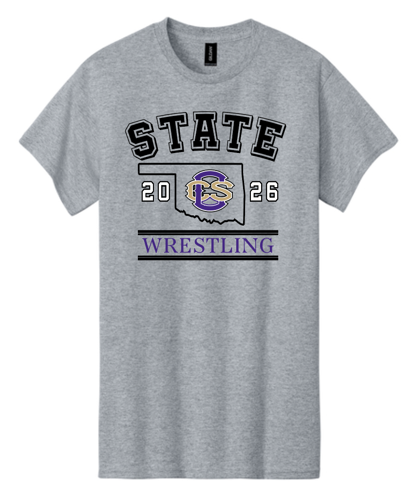 CCS Wrestling "State" Design S/S T-shirt