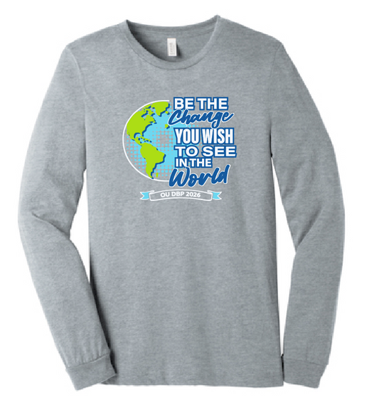DBP "Be the Change" Design BellaCanvas L/S T-shirt (heather)