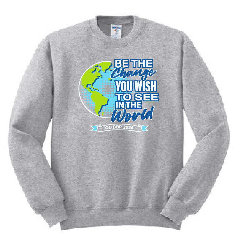 DBP "Be the Change" Design Gildan Crewneck Sweatshirt (heather)