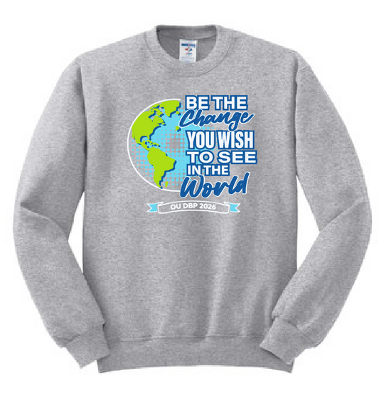 DBP "Be the Change" Design Gildan Crewneck Sweatshirt (heather)