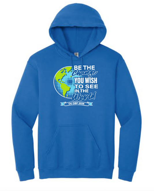 DBP "Be the Change" Gildan Hooded Sweatshirt (royal)