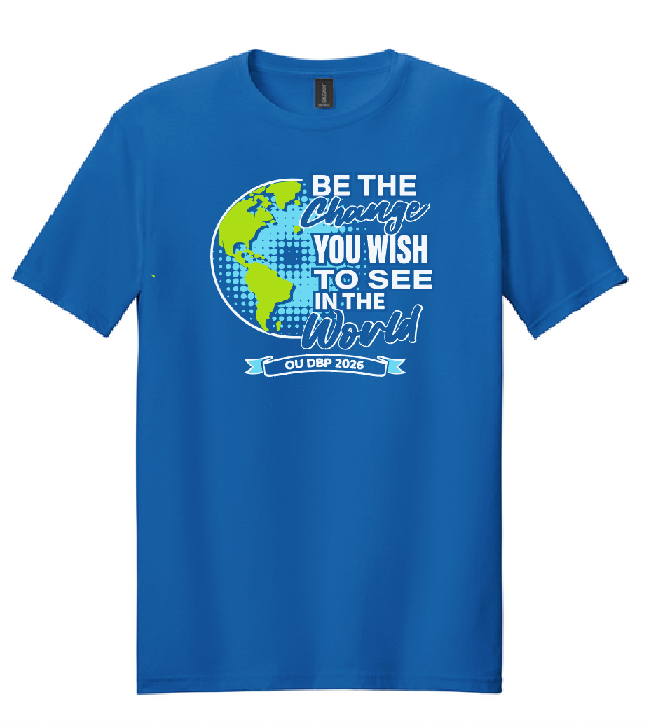 DBP "Be the Change" Softstyle S/S T-shirt (royal)