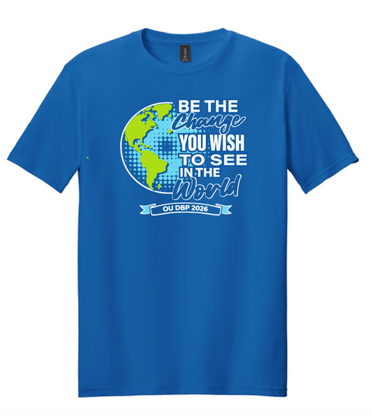 DBP "Be the Change" Softstyle S/S T-shirt (royal)