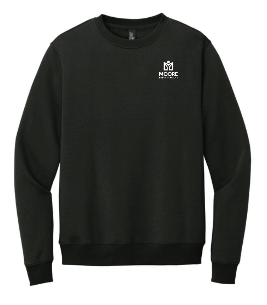 Moore Public Schools "Logo" District Unisex Crewneck Sweatshirt (black)