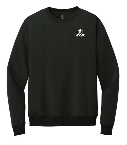 Moore Public Schools "Logo" District Unisex Crewneck Sweatshirt (black)