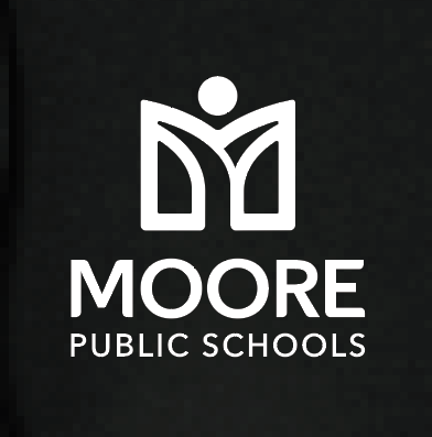Moore Public Schools "Logo" Port & Co Unisex Full Zip Sweatshirt (black)