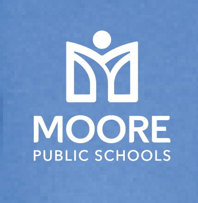 Moore Public Schools "Logo" Port & Co Unisex Full Zip Sweatshirt (caro blue)
