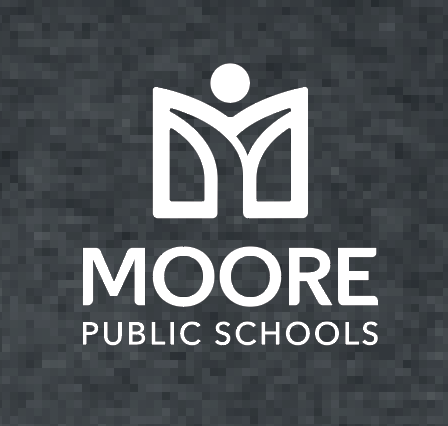 Moore Public Schools "Logo" Port & Co Unisex Full Zip Sweatshirt (drk htr grey)