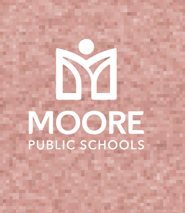 Moore Public Schools "Logo" Women's Tri-blend Fleece V-neck (blush frost)