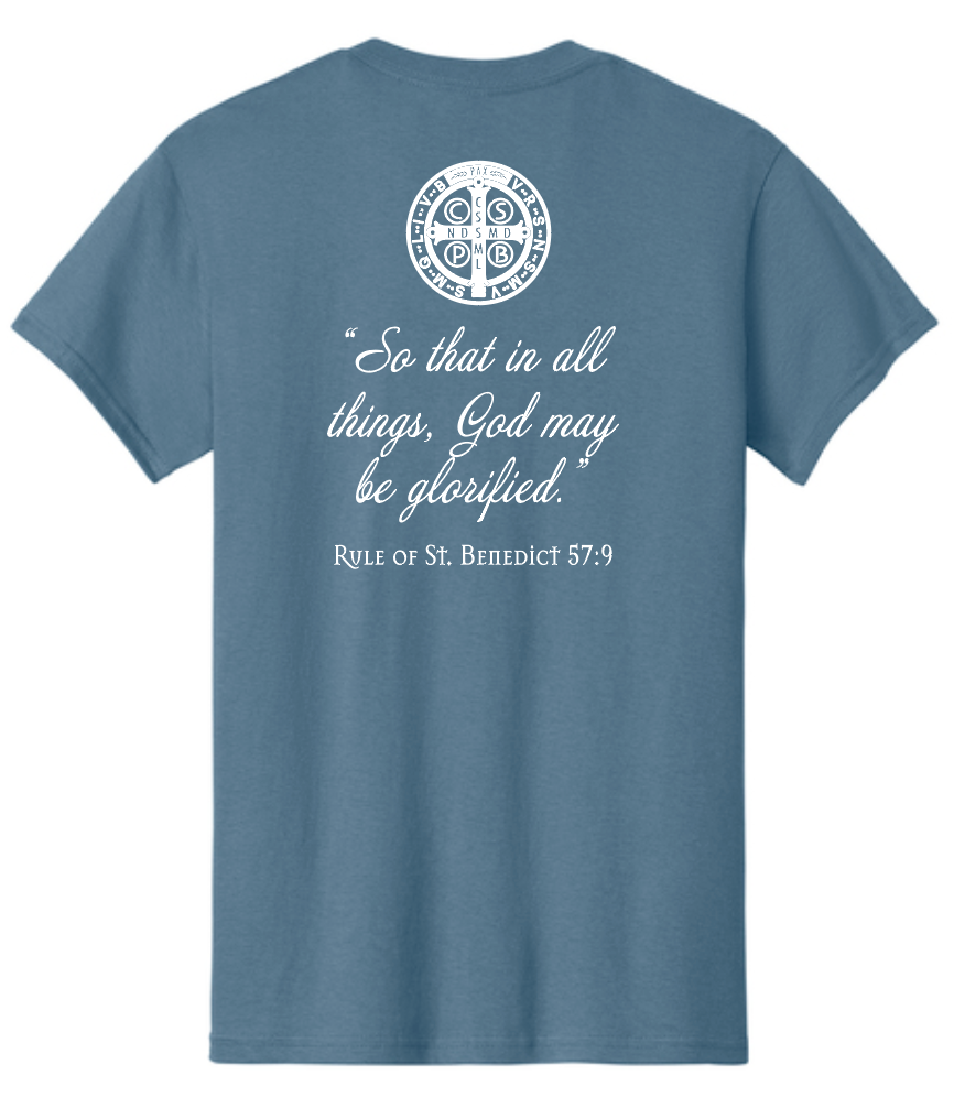 St. Gregory's Abbey S/S T-shirt (indigo)