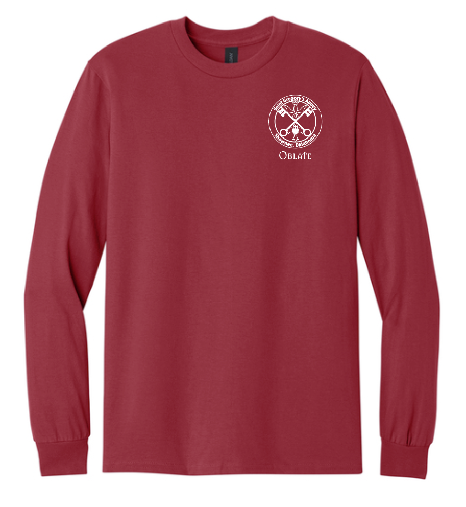 St. Gregory's Abbey L/S T-shirt (cardinal)