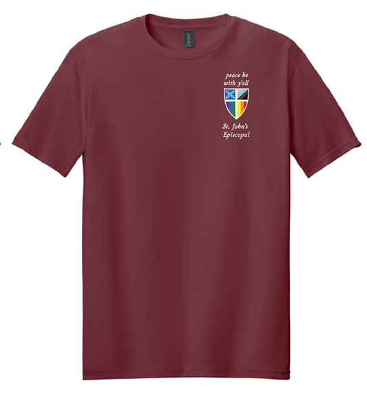 St. John's Episcopal S/S T-shirt (garnet)