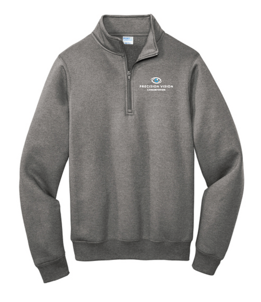 Precision Vision "Logo" Design 1/4 Zip Sweatshirt (graphite heather)