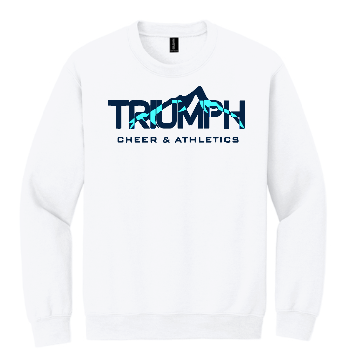 Triumph Cheer "Logo" Design Crewneck Sweatshirt (white)