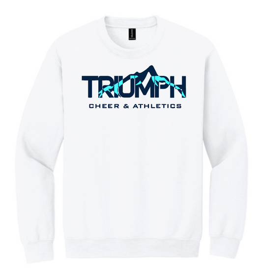 Triumph Cheer "Logo" Design Crewneck Sweatshirt (white)