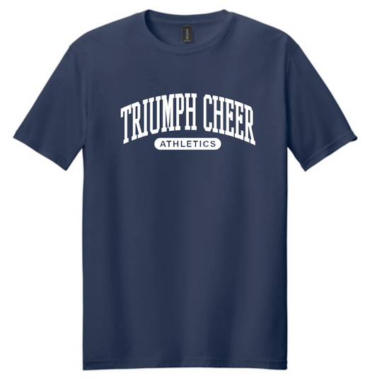 Triumph Cheer "Athletic Arch" Design S/S T-shirt (navy)