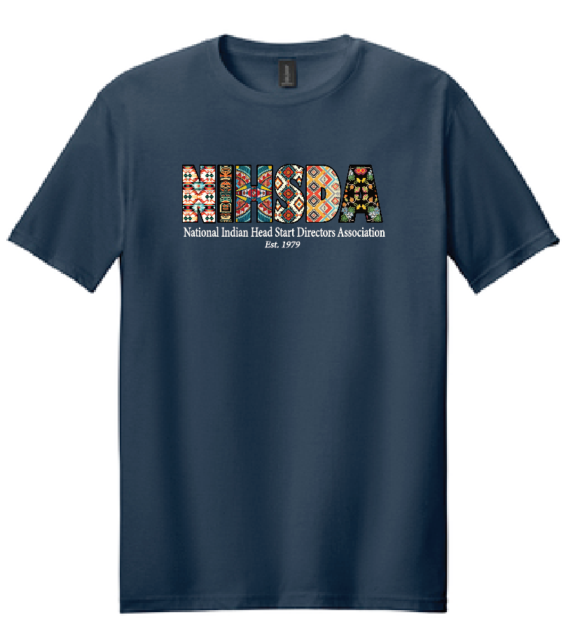NIHSDA "Beaded Letters" Design S/S T-shirt (navy)