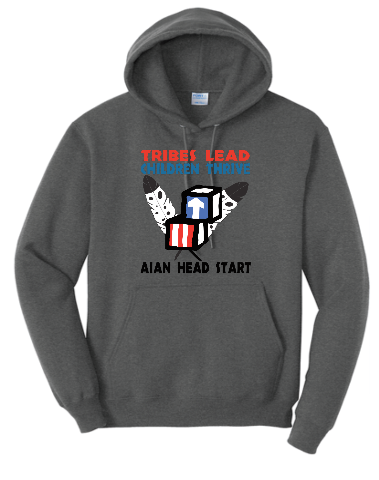 NIHSDA "Tribes Lead" Design Hooded Sweatshirt (drk htr)