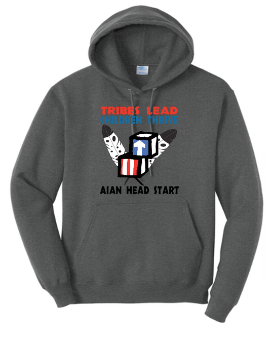 NIHSDA "Tribes Lead" Design Hooded Sweatshirt (drk htr)