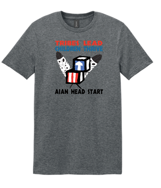 NIHSDA "Tribes Lead" Design S/S T-shirt (drk htr)