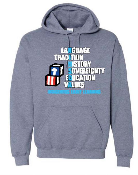 NIHSDA "NIHSDA" Design Hooded Sweatshirt (htr navy)