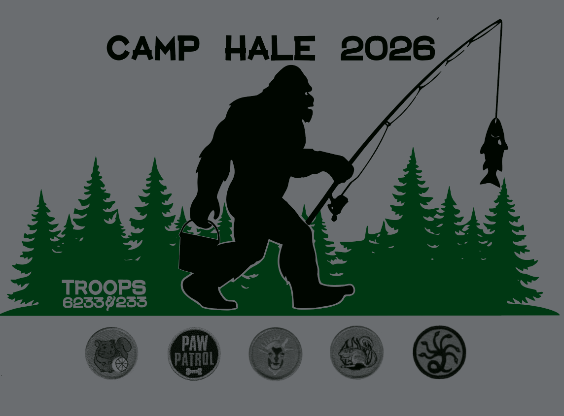 Troop 6233 & 233 "Camp Hale" Design S/S T-shirt (heather)