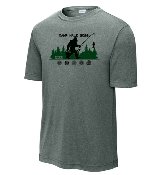Troop 6233 & 233 "Camp Hale" Design S/S Dri-Fit T-shirt (heather)