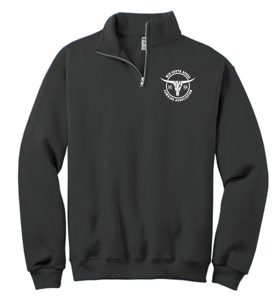 Mid South Rodeo 1/4 Zip Sweatshirt (black)