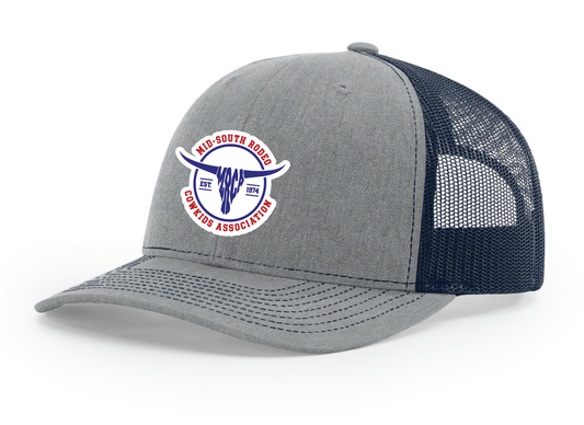 Mid South Rodeo Snap Back Trucker Cap (htr/navy)