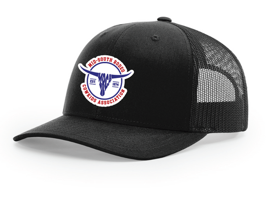 Mid South Rodeo Snap Back Trucker Cap (black)