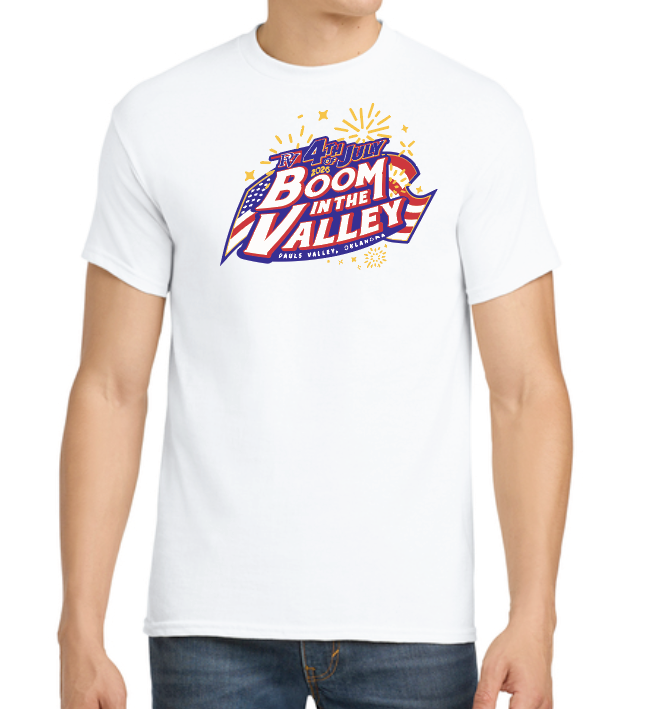 Pauls Valley "4th of July" Design S/S T-shirt (white)