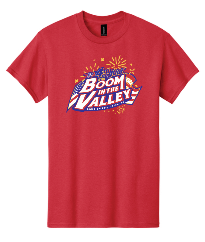 Pauls Valley "4th of July" Design S/S T-shirt (red)